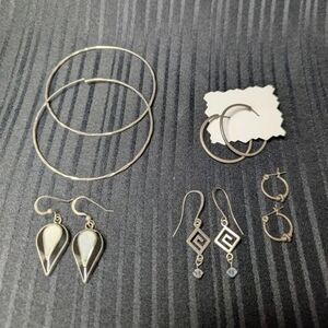 Silver And Sterling Silver Earrings